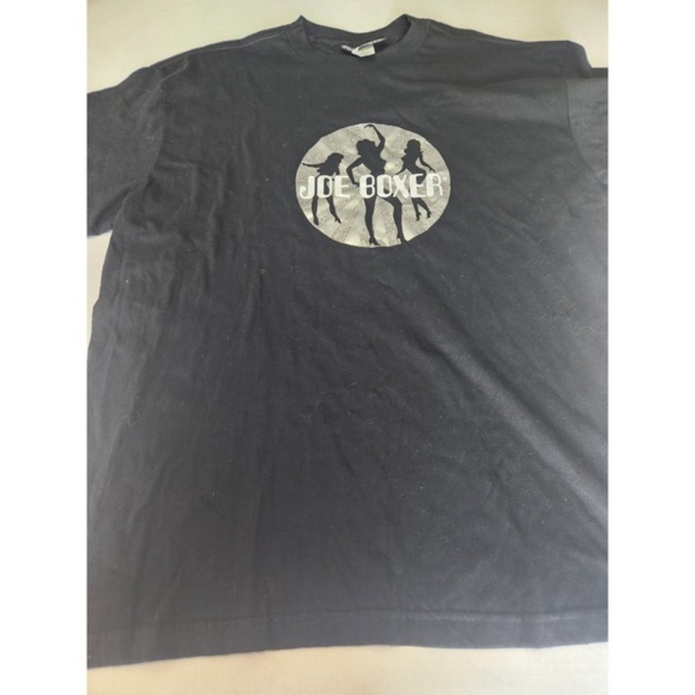 Joe Boxer Black T Shirt Men L XL‎ Graphic Tee 100 Cotton